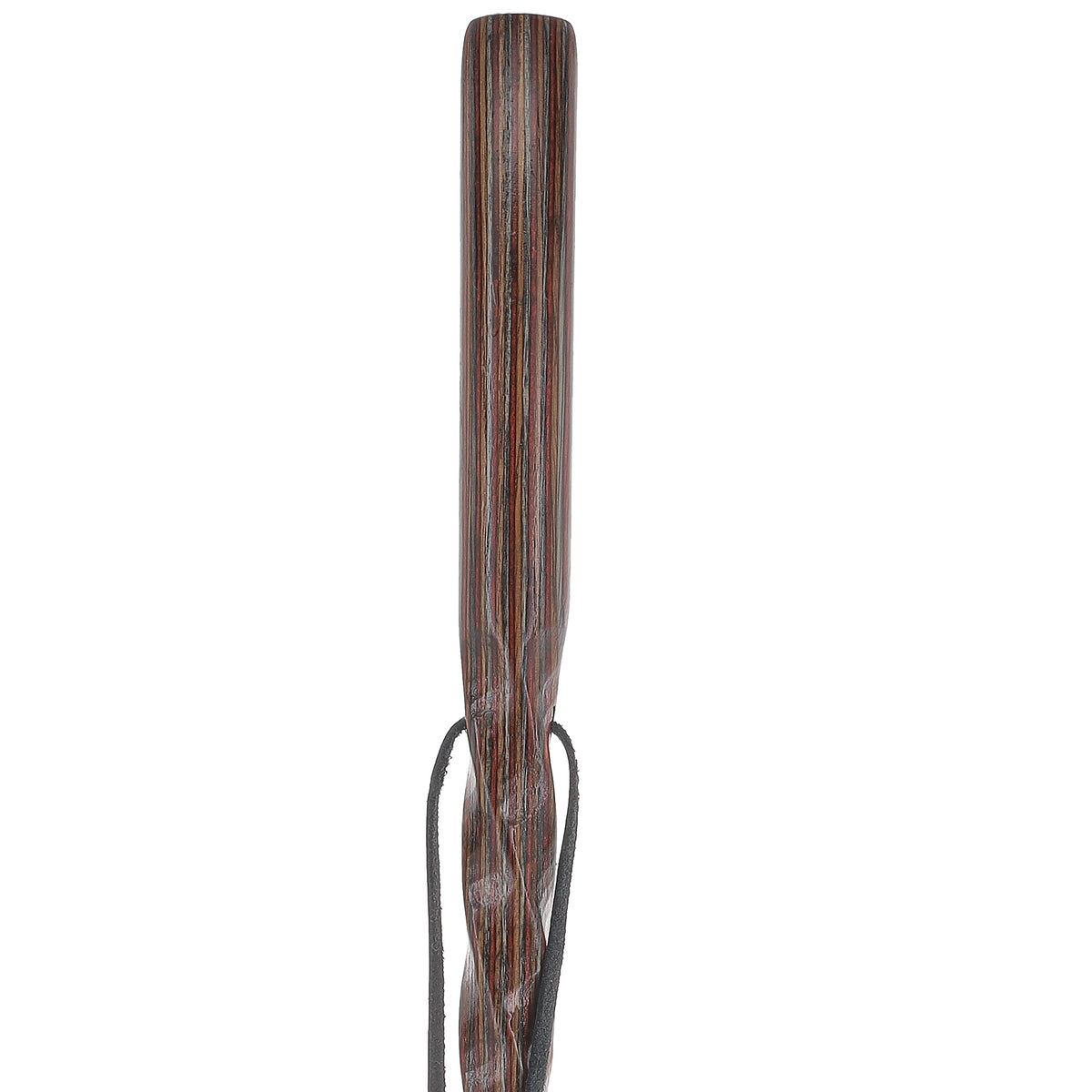 USA-Made Colortone Jacaranda Hiking Staff: Rustic with Compass