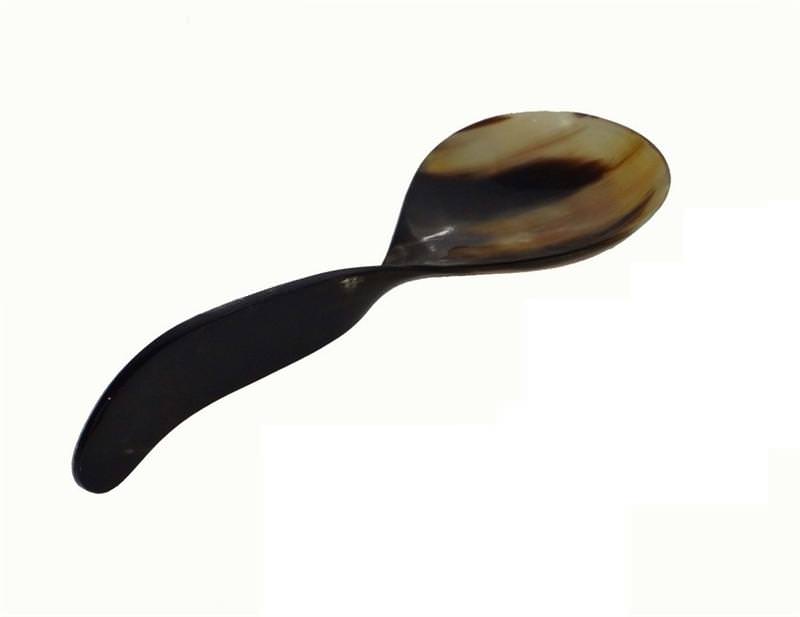 Buffalo Horn Naturally Carved Large Medieval Serving Spoon 10 Inches Twisted - TOPHATTER'S ARMORY DEALS