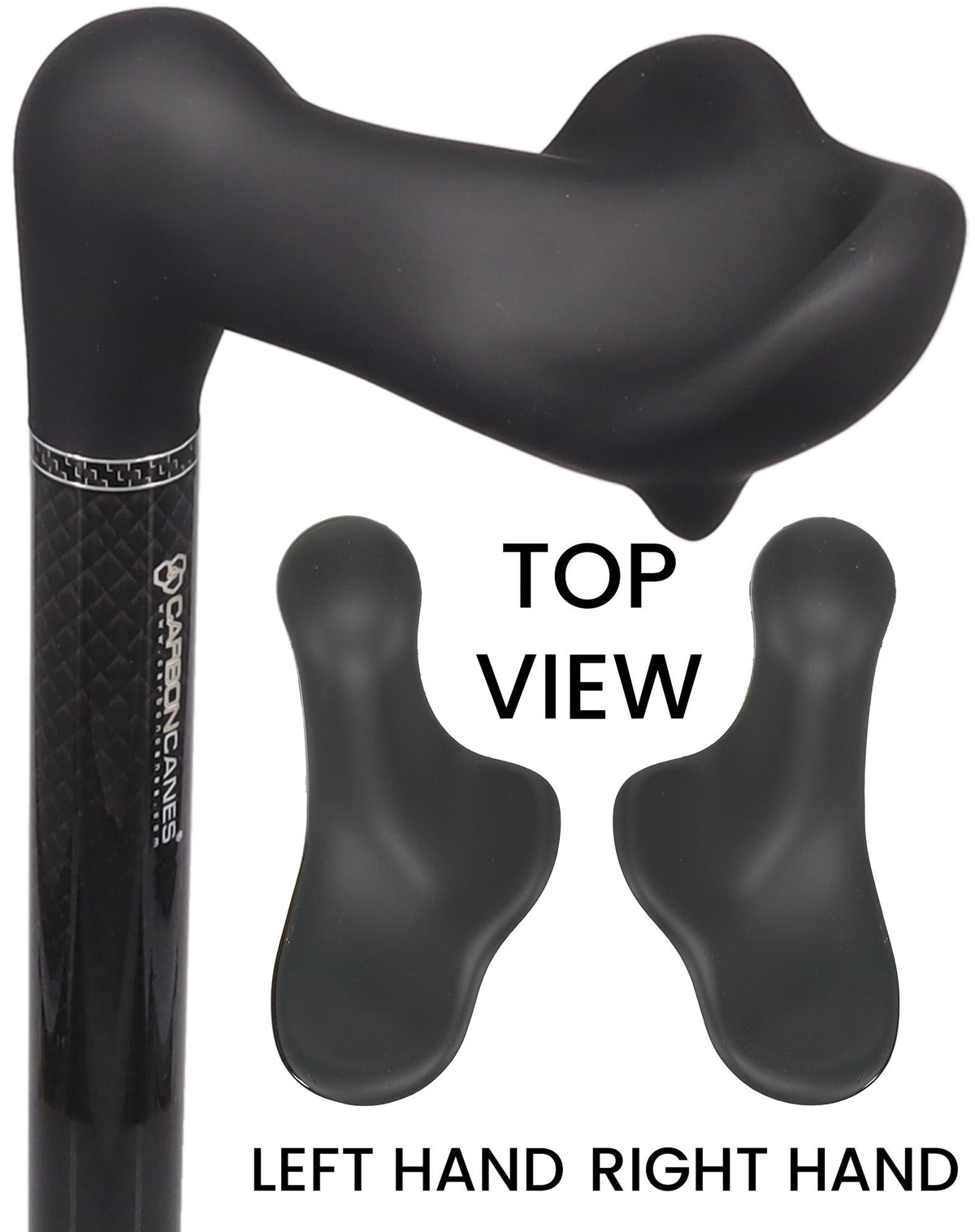 Lightweight & Adjustable: High-Tech Carbon Fiber Palm Grip Cane