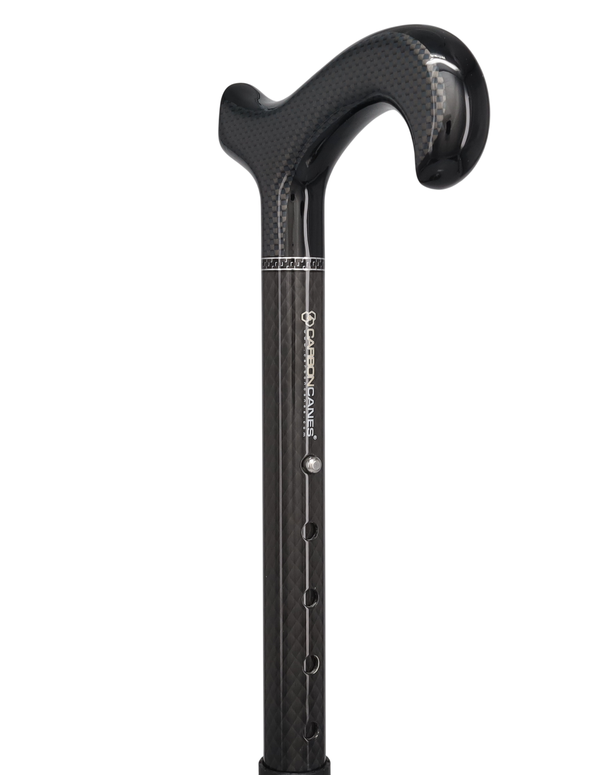 Premium Carbon Fiber Cane, Triple Wound, Adjustable & Foldable