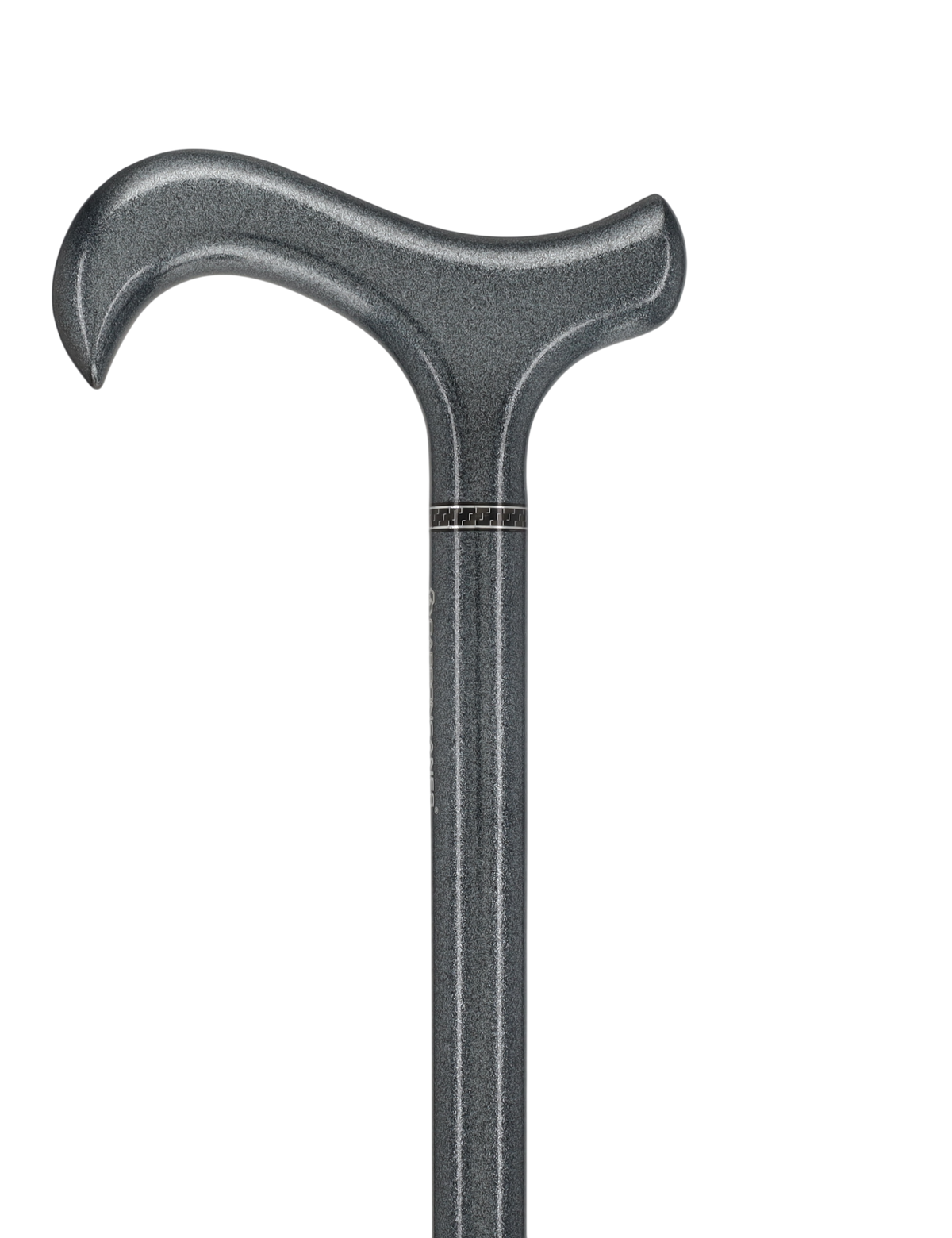 The Silver Lining Metallic Silver Derby Carbon Fiber Walking Cane
