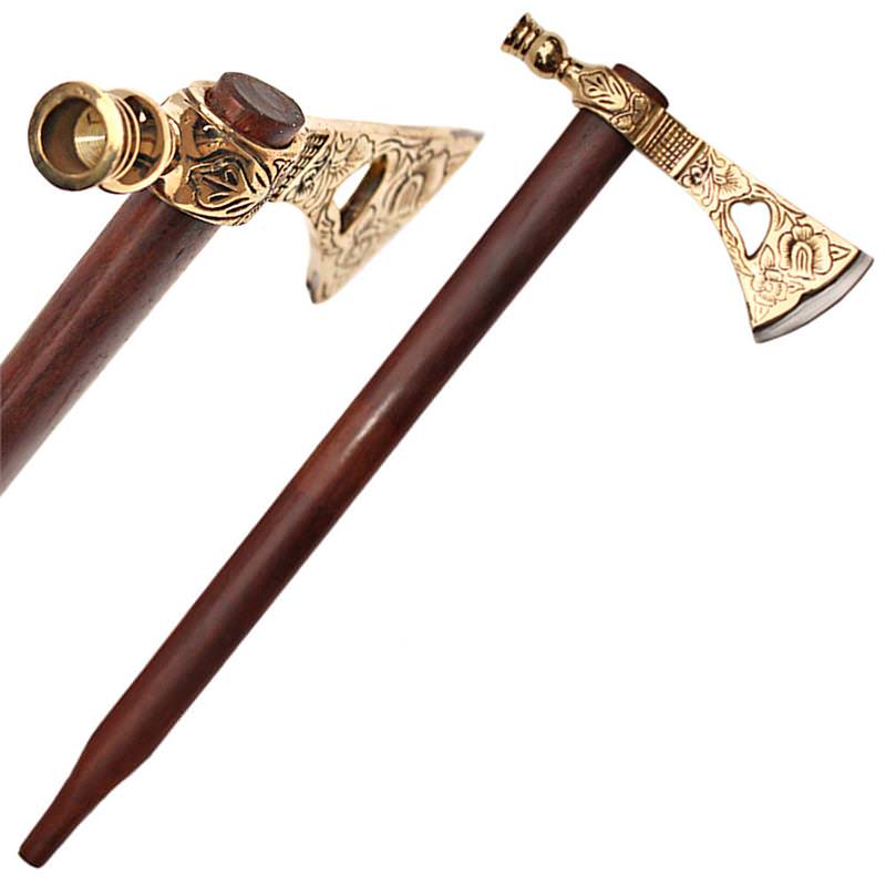 Brass Pipe Hawk Traditional Axe