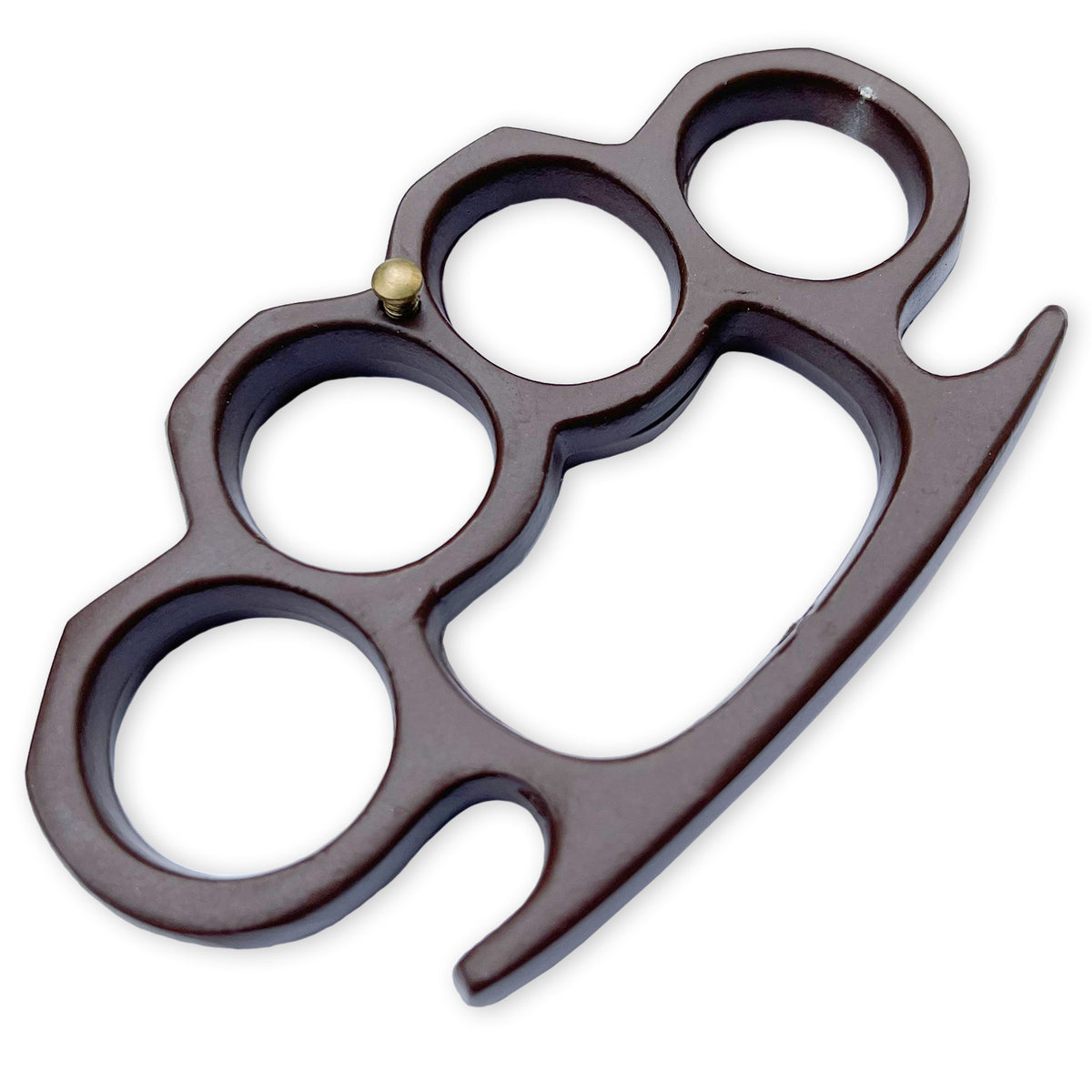 Solid Steel Knuckle Duster Belt Buckle Paperweight Brown - TOPHATTER'S ARMORY DEALS