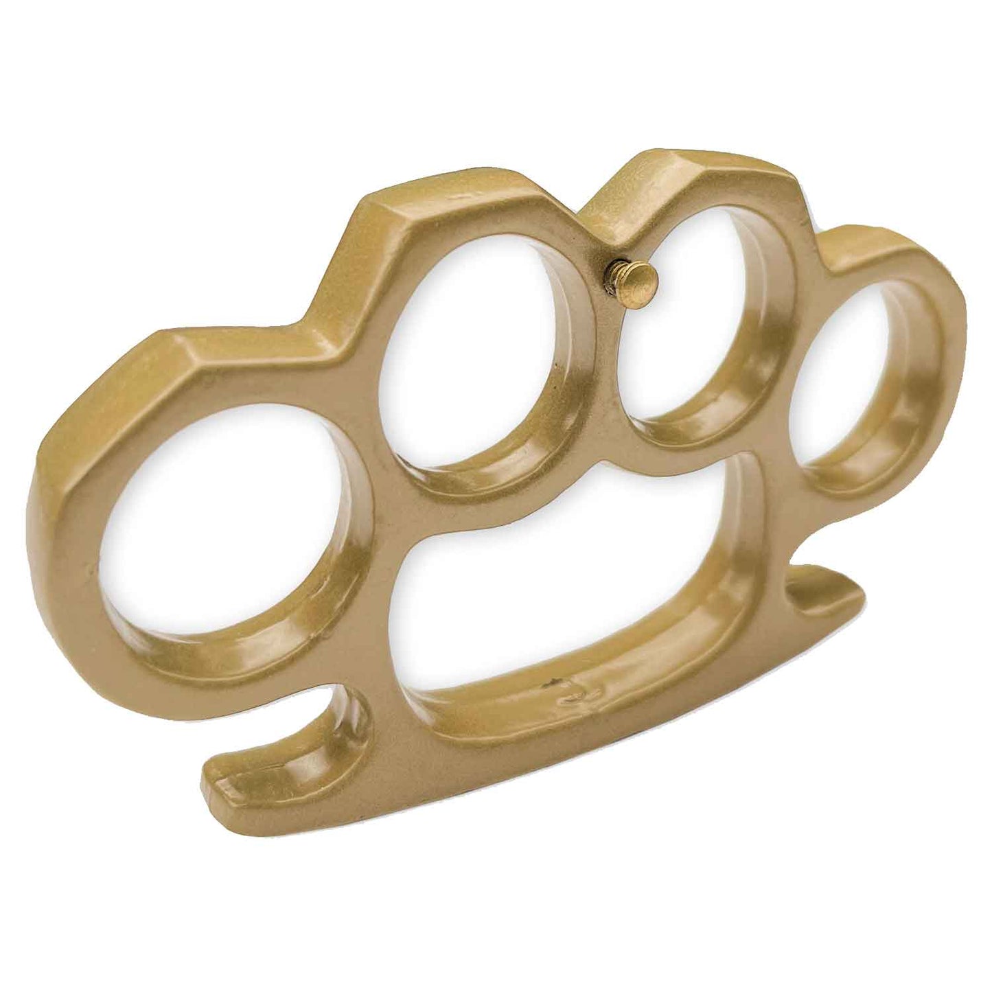 Solid Steel Heavy Duty Knuckle Duster Belt Buckle Paperweight Gold