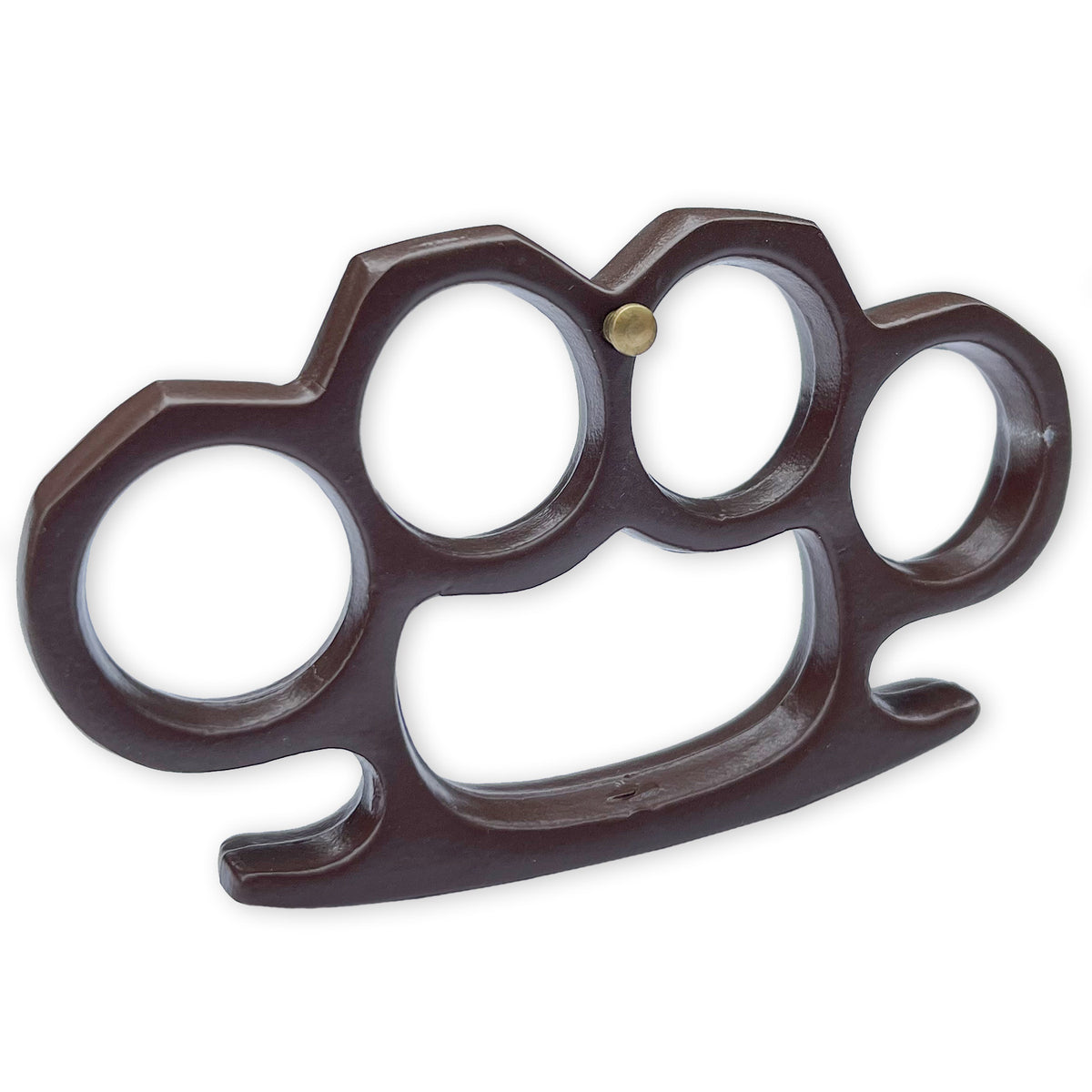 Solid Steel Heavy Duty Knuckle Duster Belt Buckle Paperweight Brown - TOPHATTER'S ARMORY DEALS