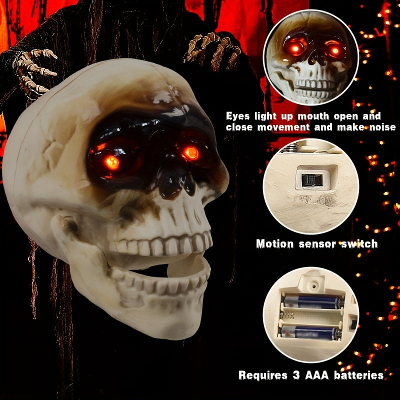 Halloween Skull Head Sound Control Hanging