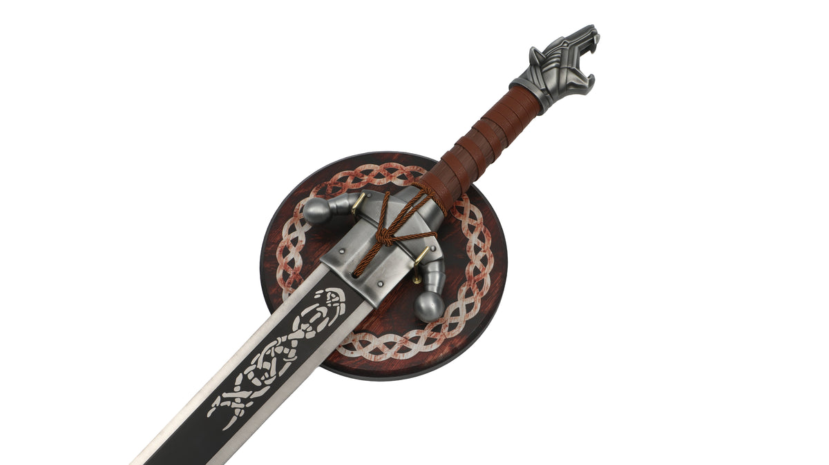 Crimson Desert - Grey Wolf Sword with Display Plaque