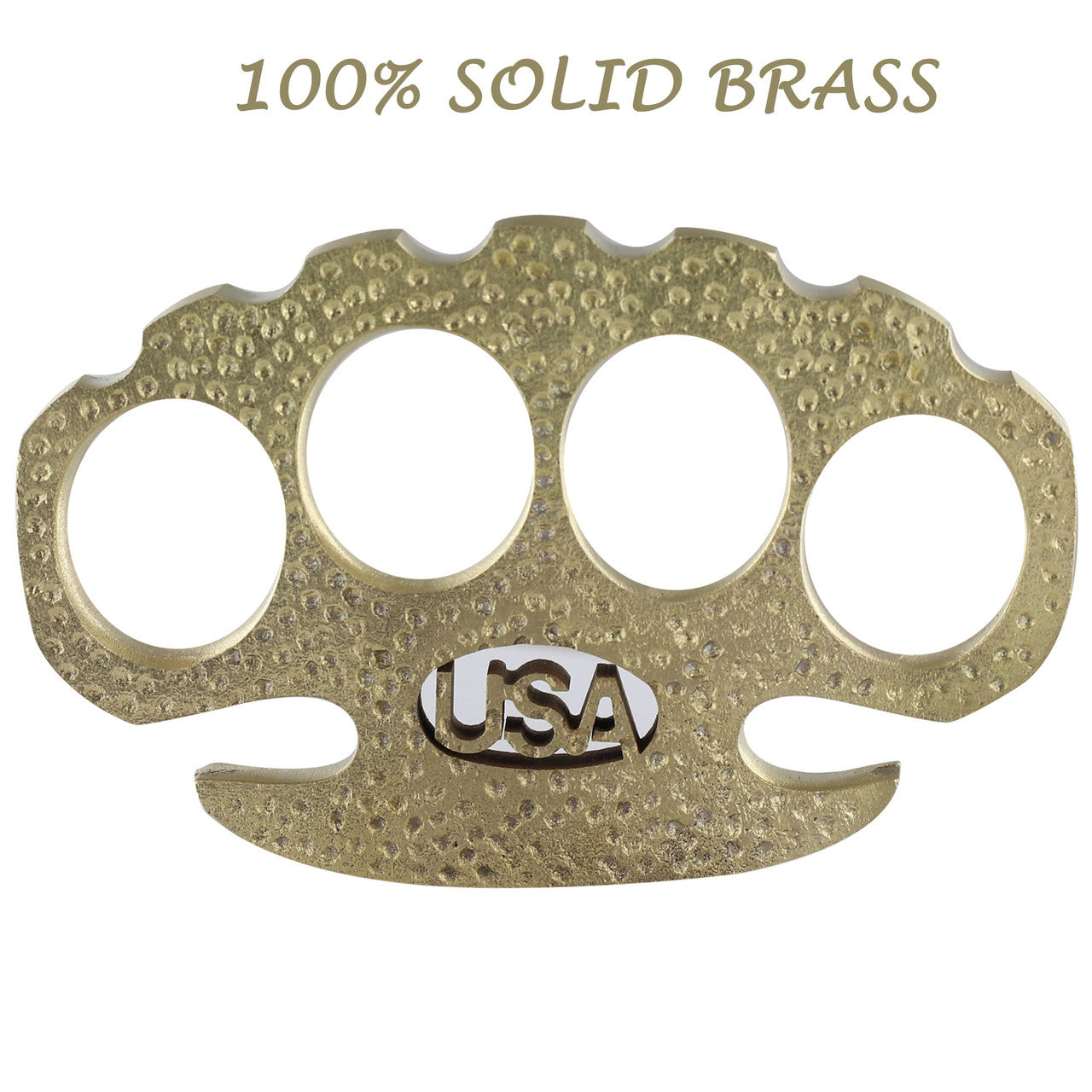 USA Initial 100% Pure Brass Knuckle Paper Weight Accessory