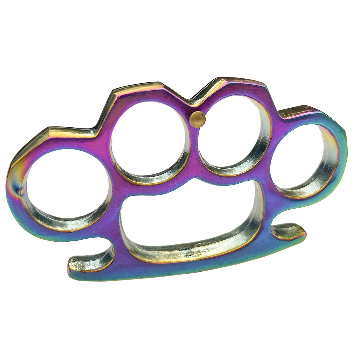 Solid Steel Heavy Duty Knuckle Duster Belt Buckle Paperweight Titanium - TOPHATTER'S ARMORY DEALS