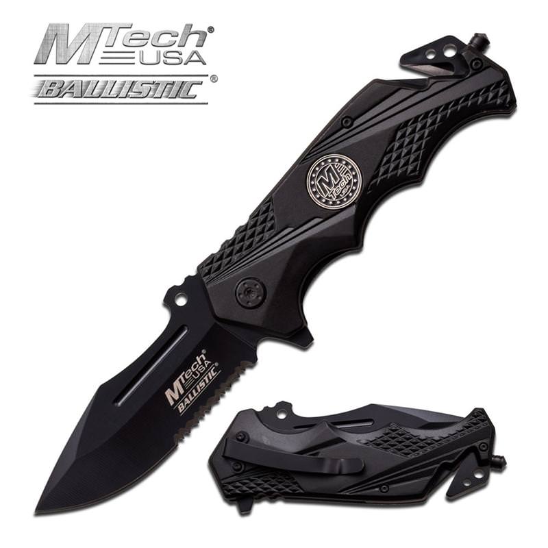 Assisted Opening Knife 4.75 Inches With Black Handle