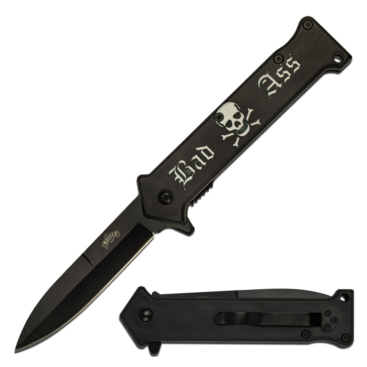 Bad A$$ Skull Spring Assisted Opening 'Legal Automatic' Knife - TOPHATTER'S ARMORY DEALS