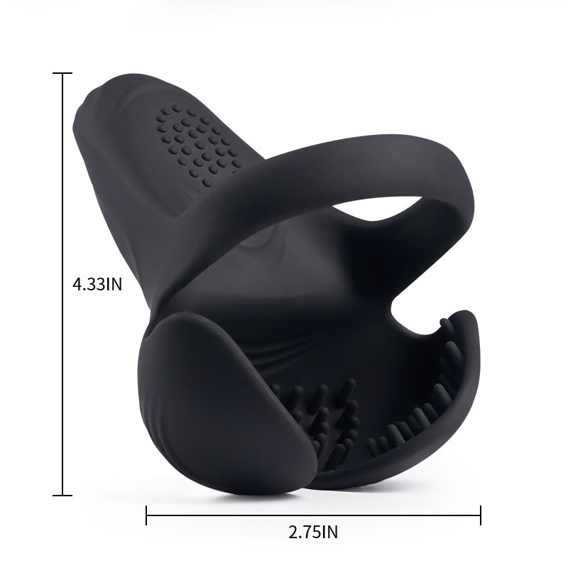 10-Pattern Vibrations Balls Dense Tickler Penis Ring