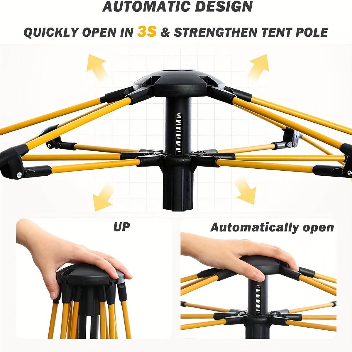 Tent Waterproof Instant Camping Shelter (4-Person)