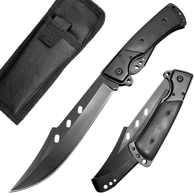 10.5" Large Folding Knife with Rosewood Handle-GS31