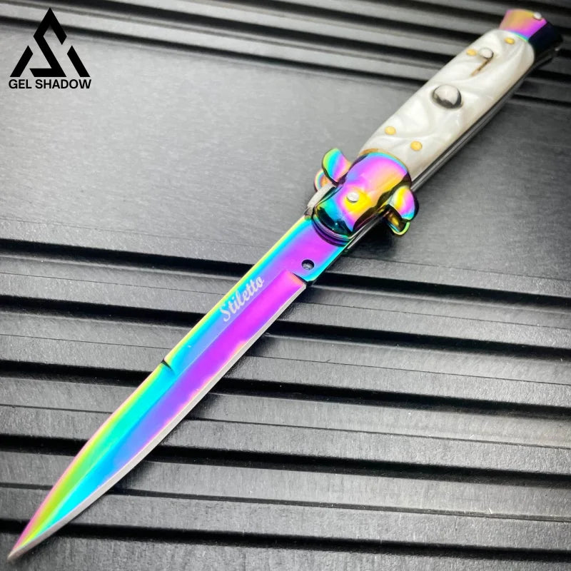 8.75" Italian Stiletto AKC Pocket Knife-GS141