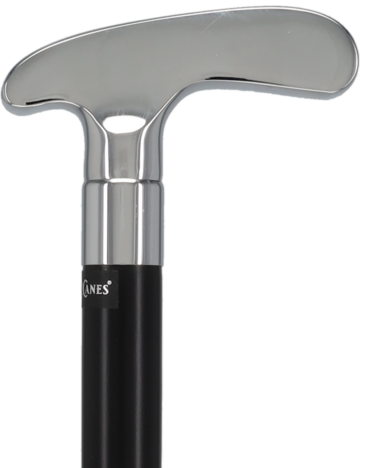 Golf Enthusiast's Chrome Plated Putter Cane: Beechwood Shaft