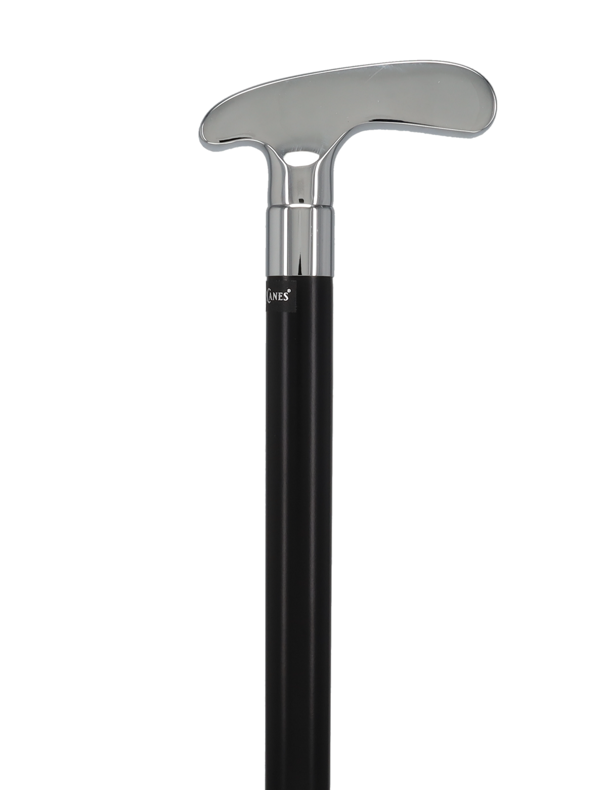 Golf Enthusiast's Chrome Plated Putter Cane: Beechwood Shaft