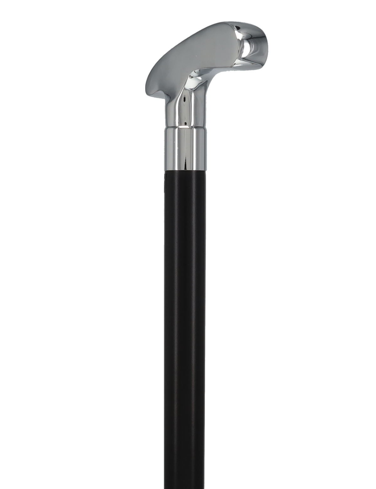 Golf Enthusiast's Chrome Plated Putter Cane: Beechwood Shaft
