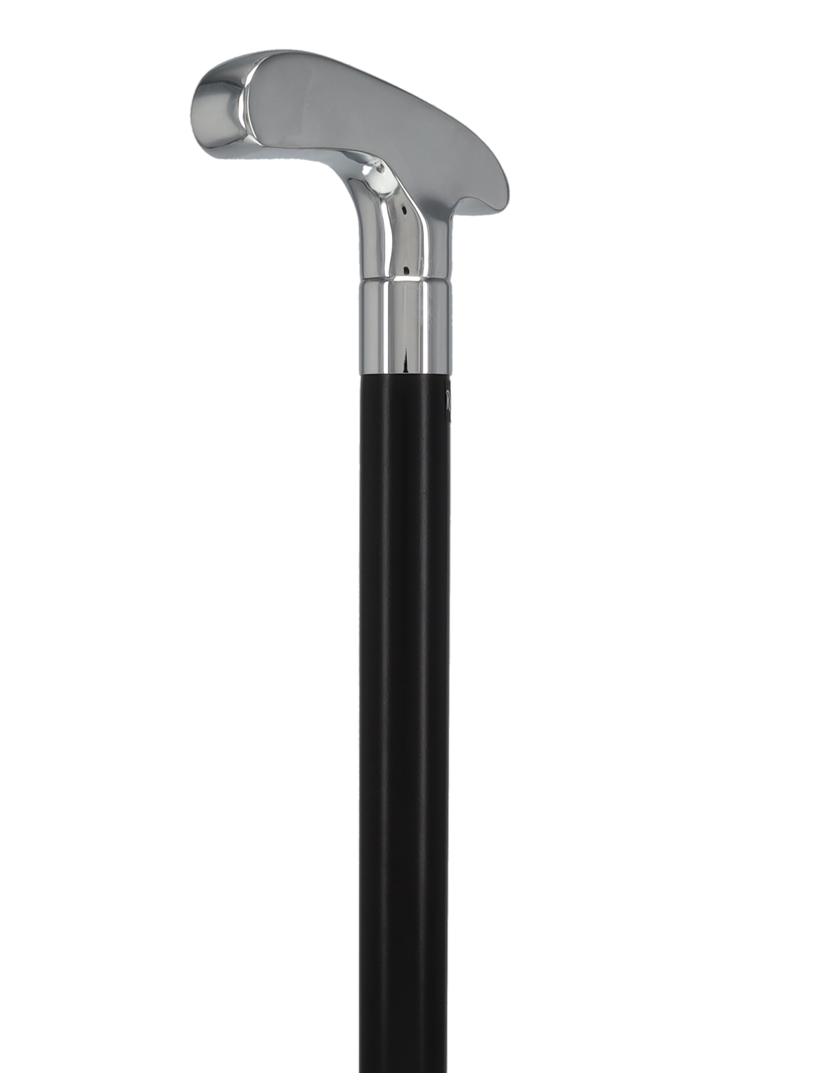 Golf Enthusiast's Chrome Plated Putter Cane: Beechwood Shaft
