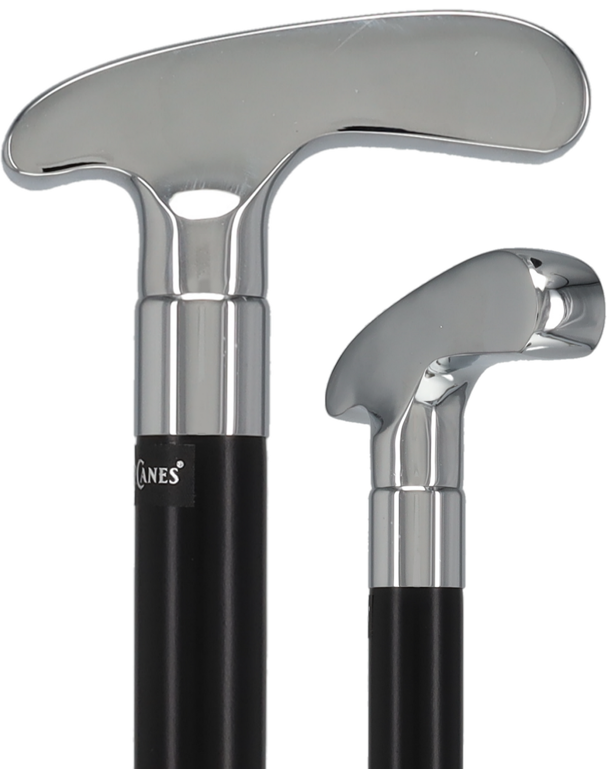 Golf Enthusiast's Chrome Plated Putter Cane: Beechwood Shaft