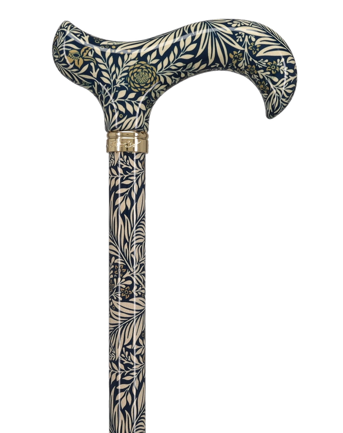 Golden Petals FashionStix: Designer Derby Cane, Adjustable