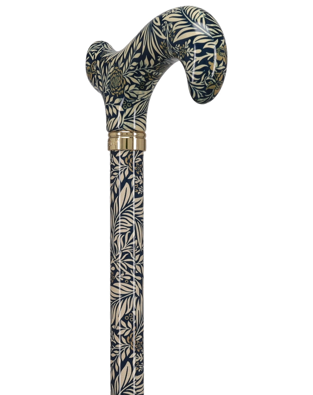Golden Petals FashionStix: Designer Derby Cane, Adjustable