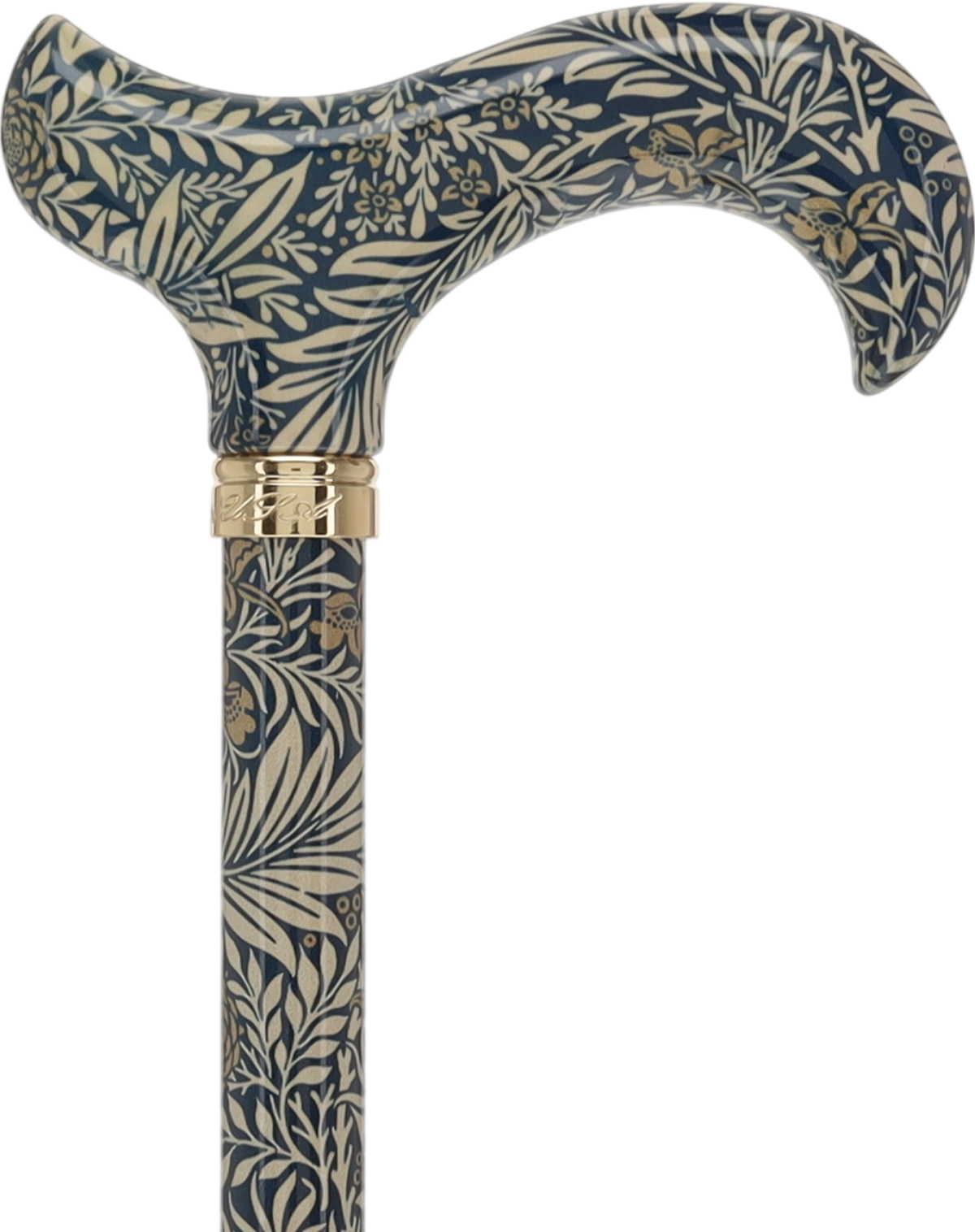 Golden Petals FashionStix: Designer Derby Cane, Adjustable