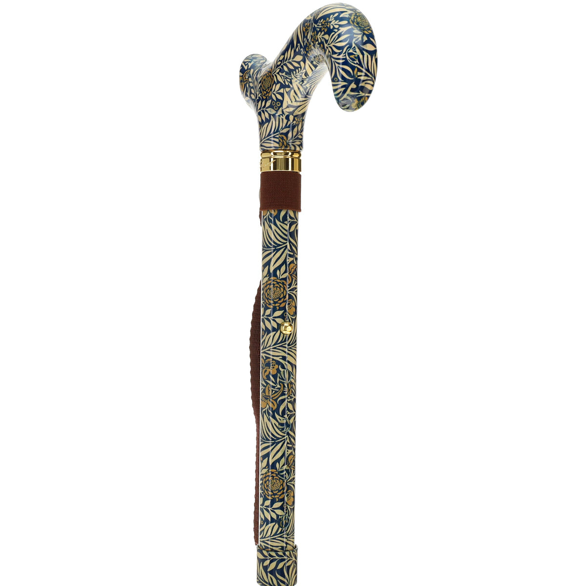 Golden Petals Folding FashionStix: Designer Foldable Derby Cane