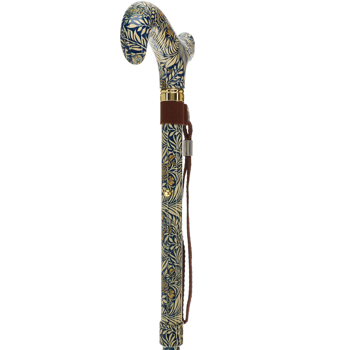 Golden Petals Folding FashionStix: Designer Foldable Derby Cane