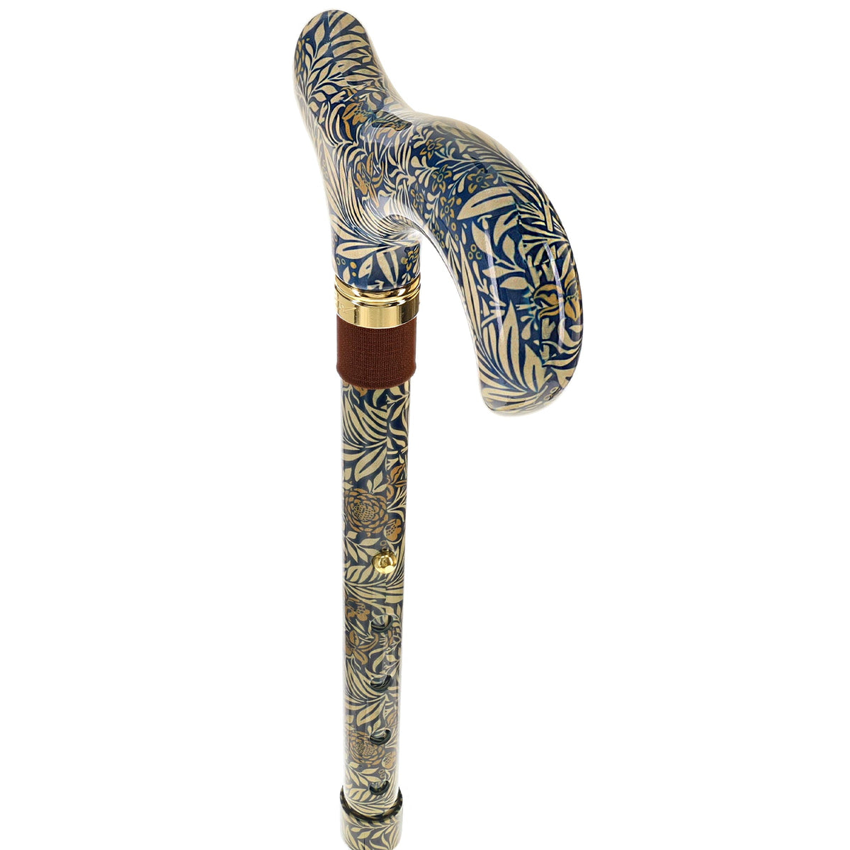 Golden Petals Folding FashionStix: Designer Foldable Derby Cane