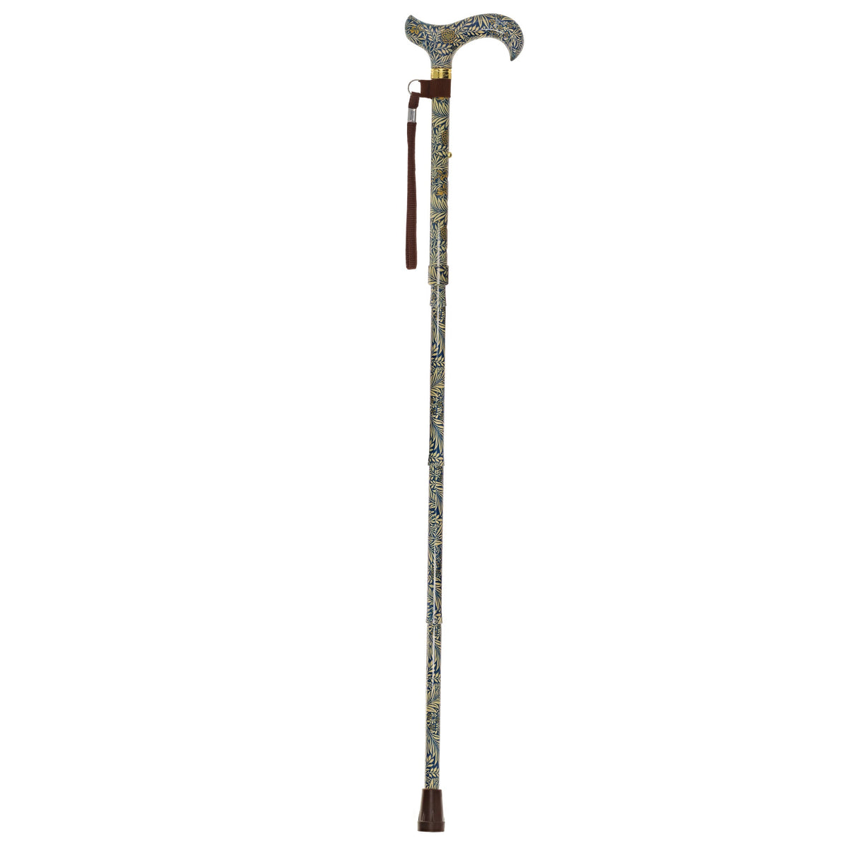 Golden Petals Folding FashionStix: Designer Foldable Derby Cane