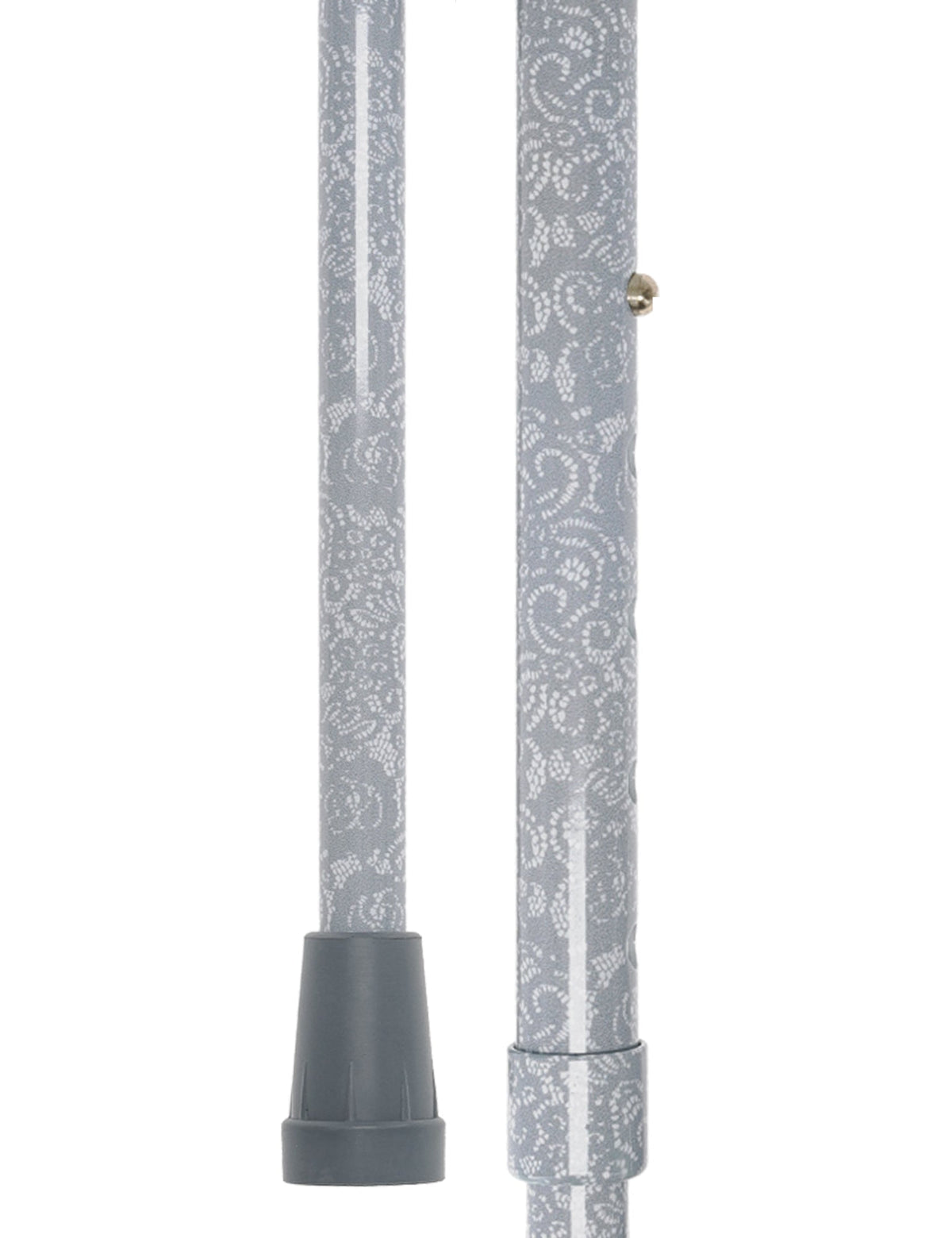 Graceful Lace Pearlz Folding Designer Adjustable Cane w/ Rhinestone collar