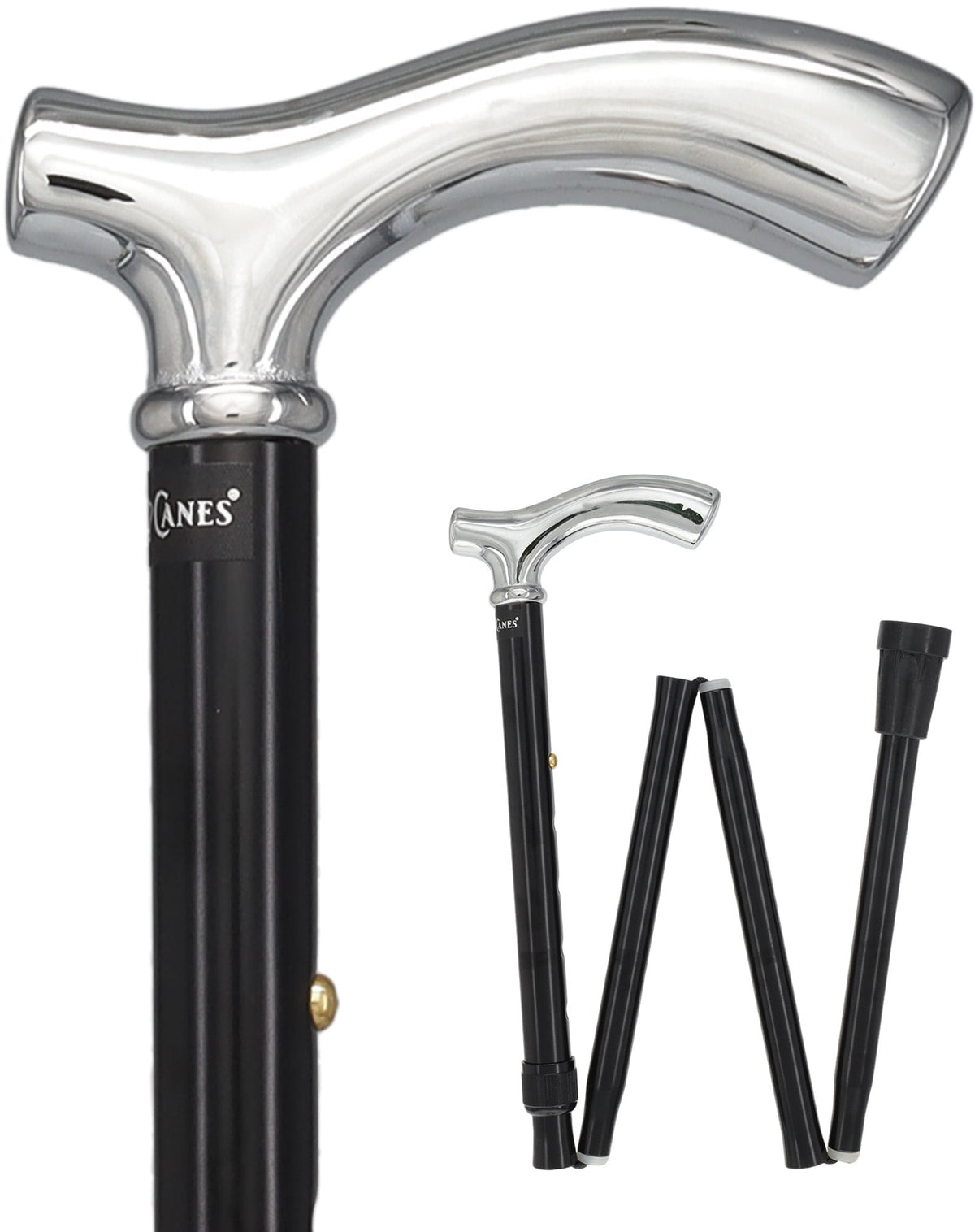 Chrome Slim Line Fritz: Petite Handle, Folding Adjustable