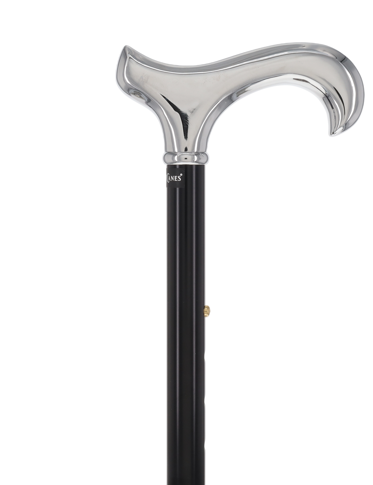Luxury Chrome Derby Cane - Foldable, Adjustable Shaft