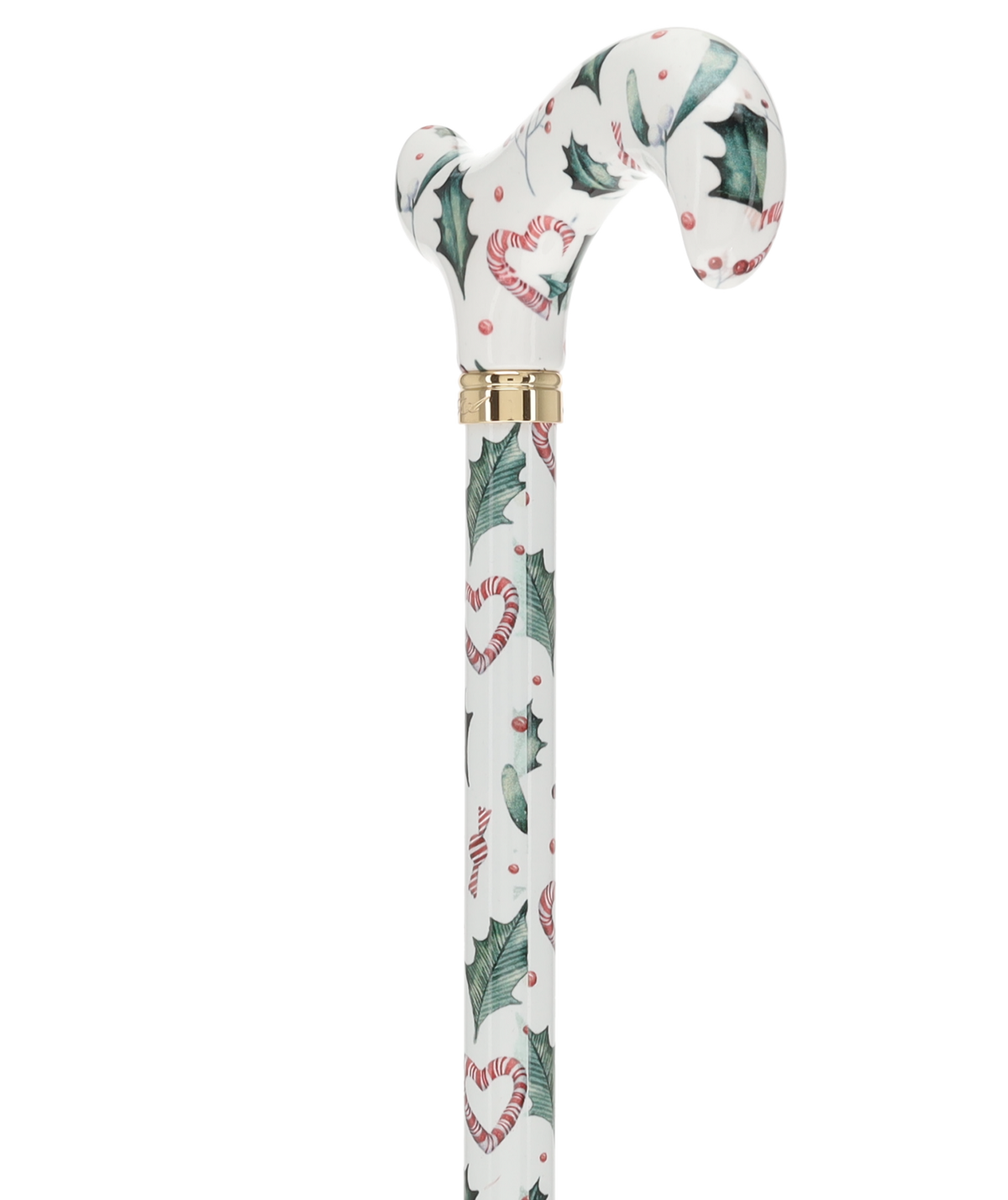 Holiday Cheer Designer Derby Adjustable Cane