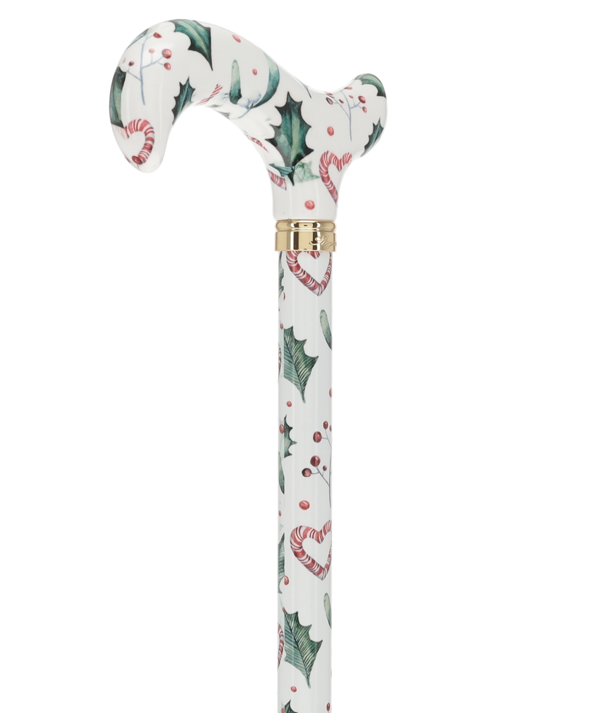Holiday Cheer Designer Derby Adjustable Cane