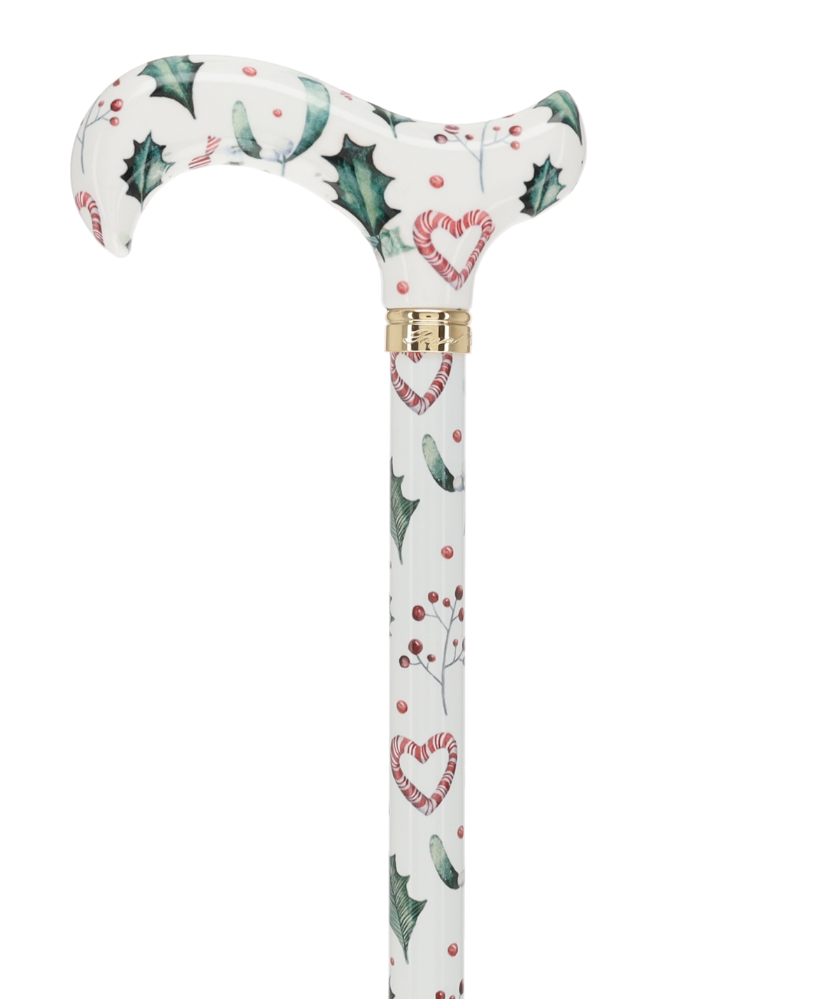 Holiday Cheer Designer Derby Adjustable Cane