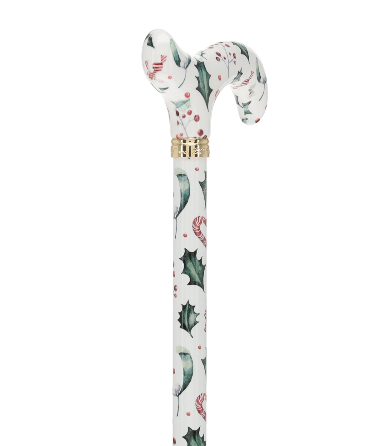 Holiday Cheer Designer Derby Adjustable Cane