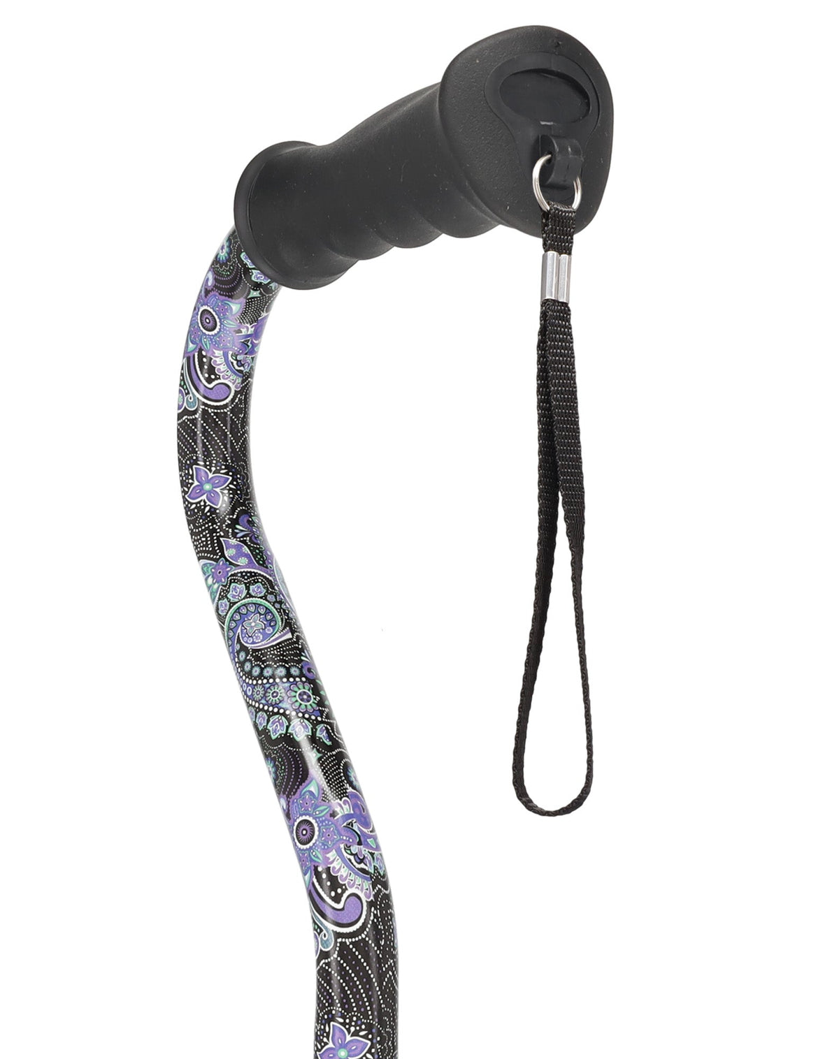 Purple Majesty Aluminum Convertible Quad Base Walking Cane - Adjustable Shaft
