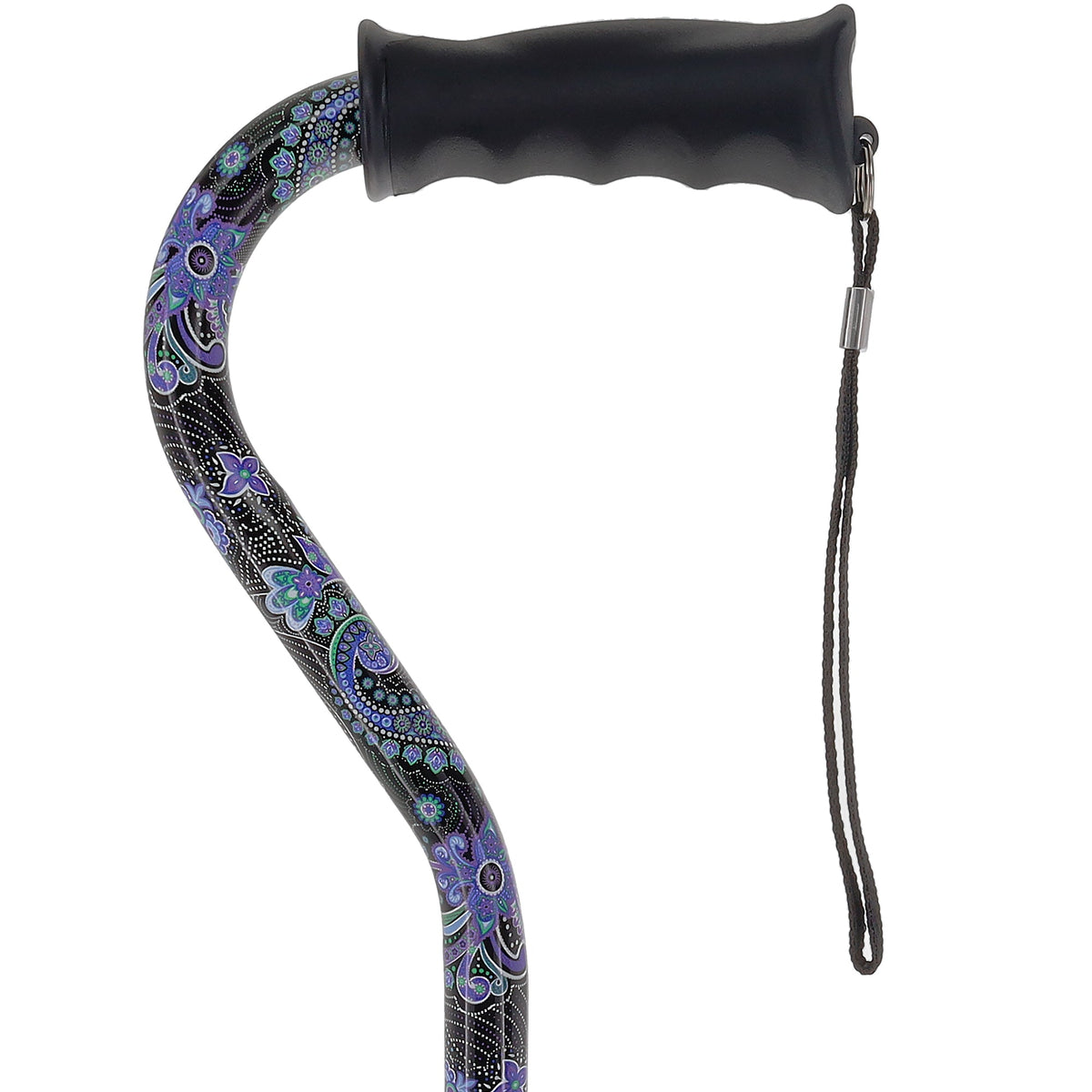 Purple Majesty Designer Cane: Comfort Grip & SafeTbase, Adjustable