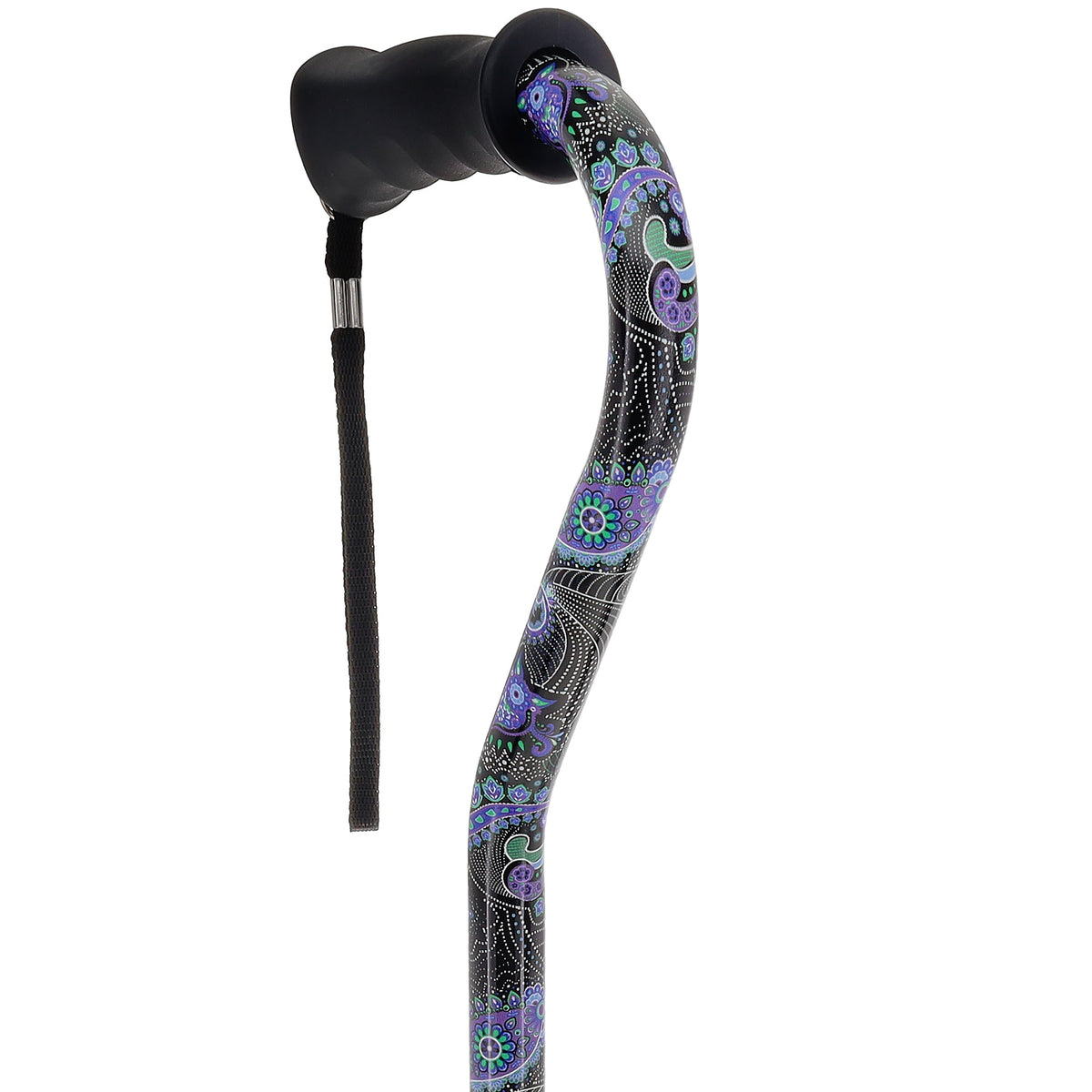 Purple Majesty Designer Cane: Comfort Grip & SafeTbase, Adjustable