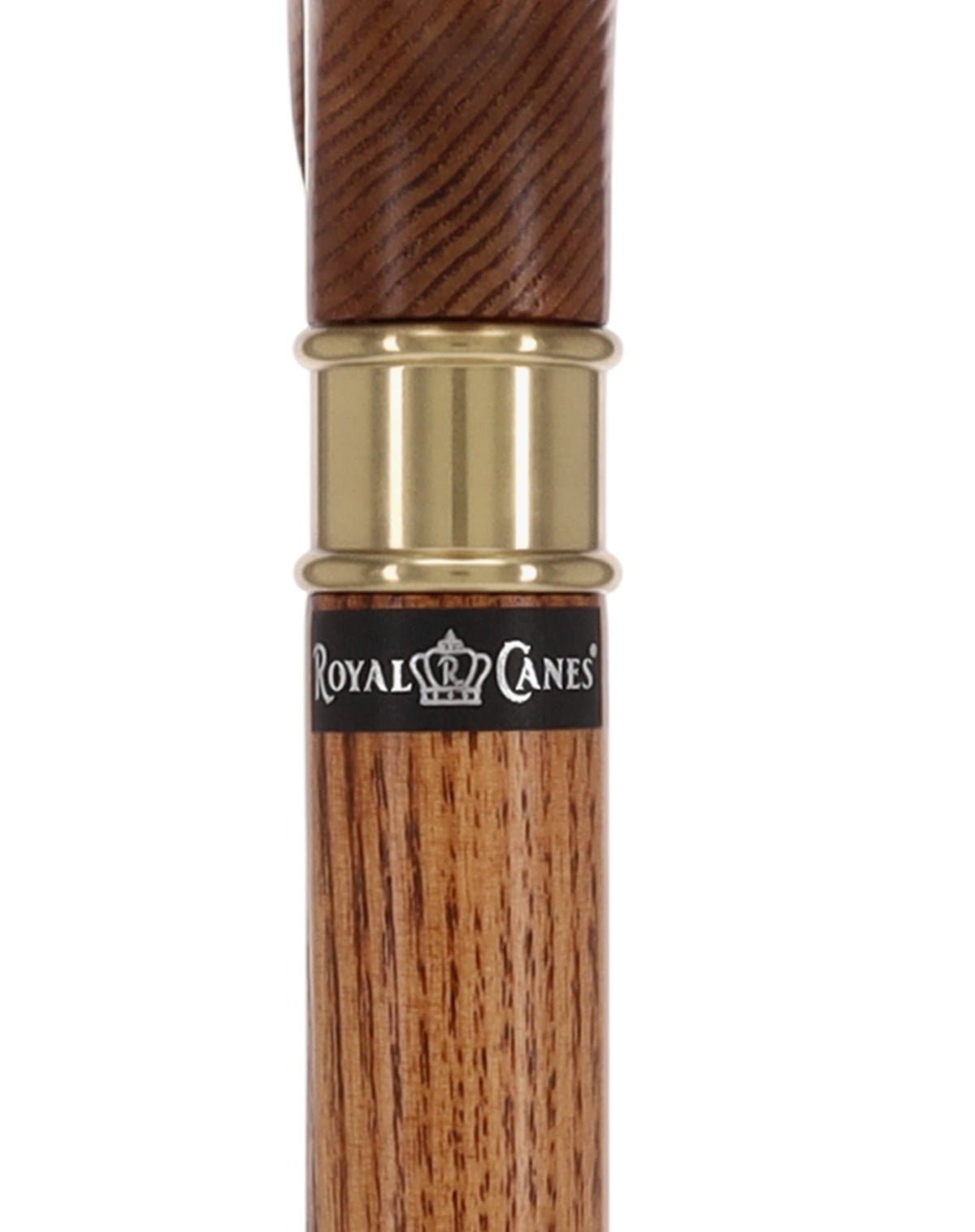 Super Strong Espresso Ash Wood Derby Cane - Elegant & Durable w/ Standard Option