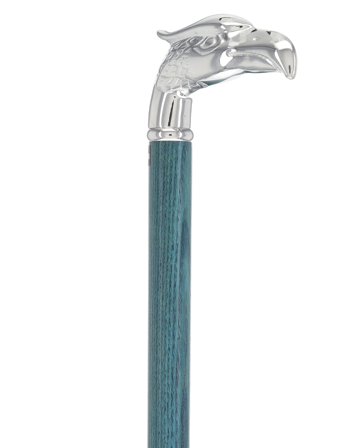 Premium Denim Blue Eagle Cane: Chrome, Patriotic Elegance