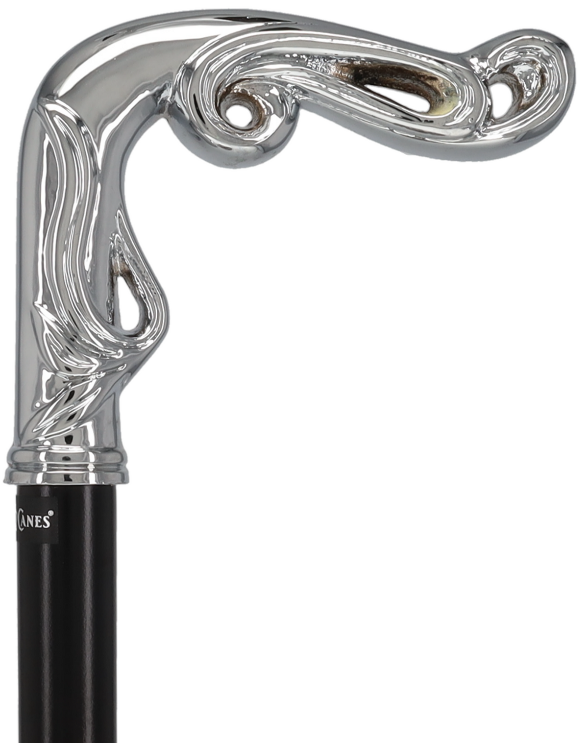 Luxury Silver Vine Design Fritz Cane - Chrome Plated