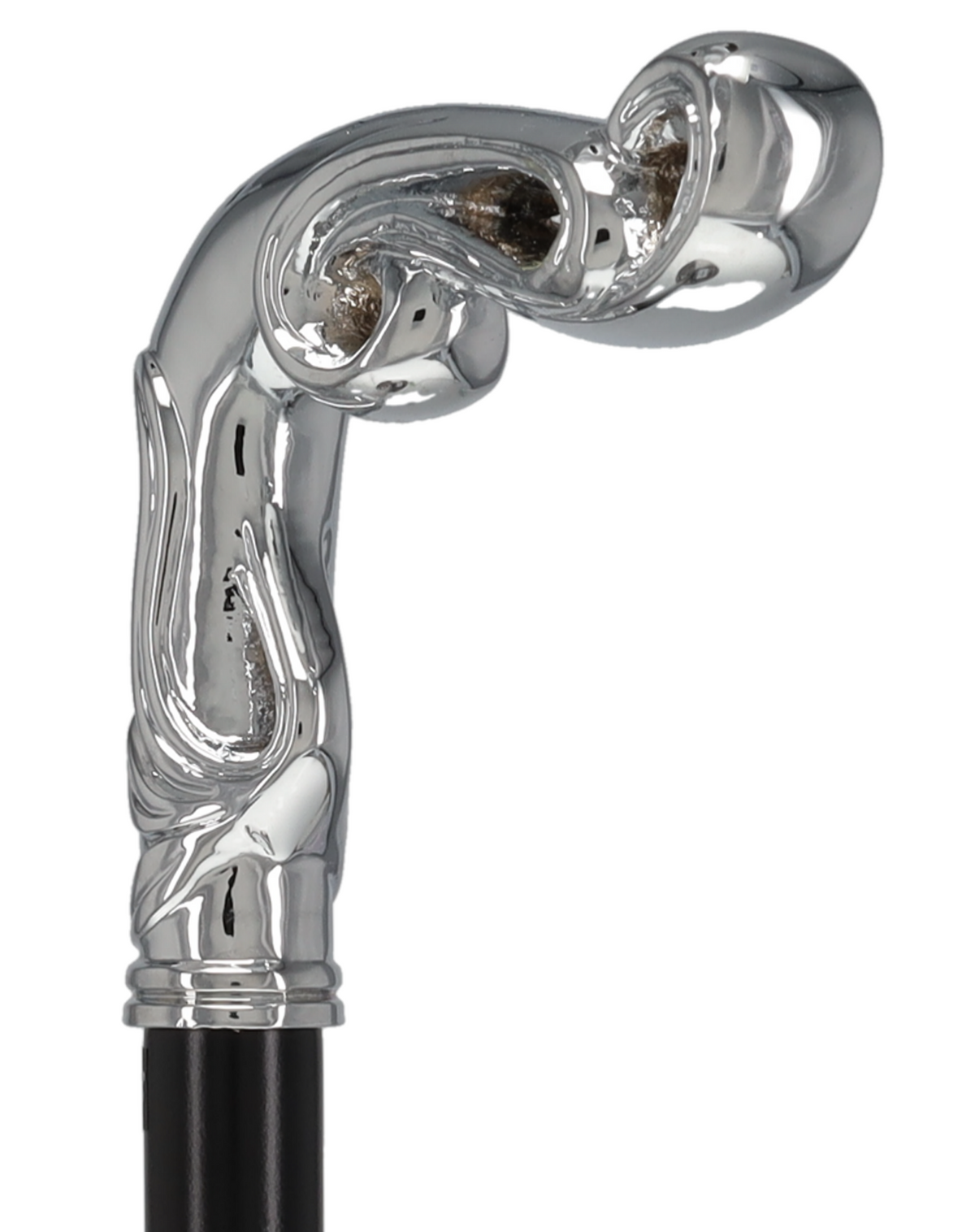 Luxury Silver Vine Design Fritz Cane - Chrome Plated