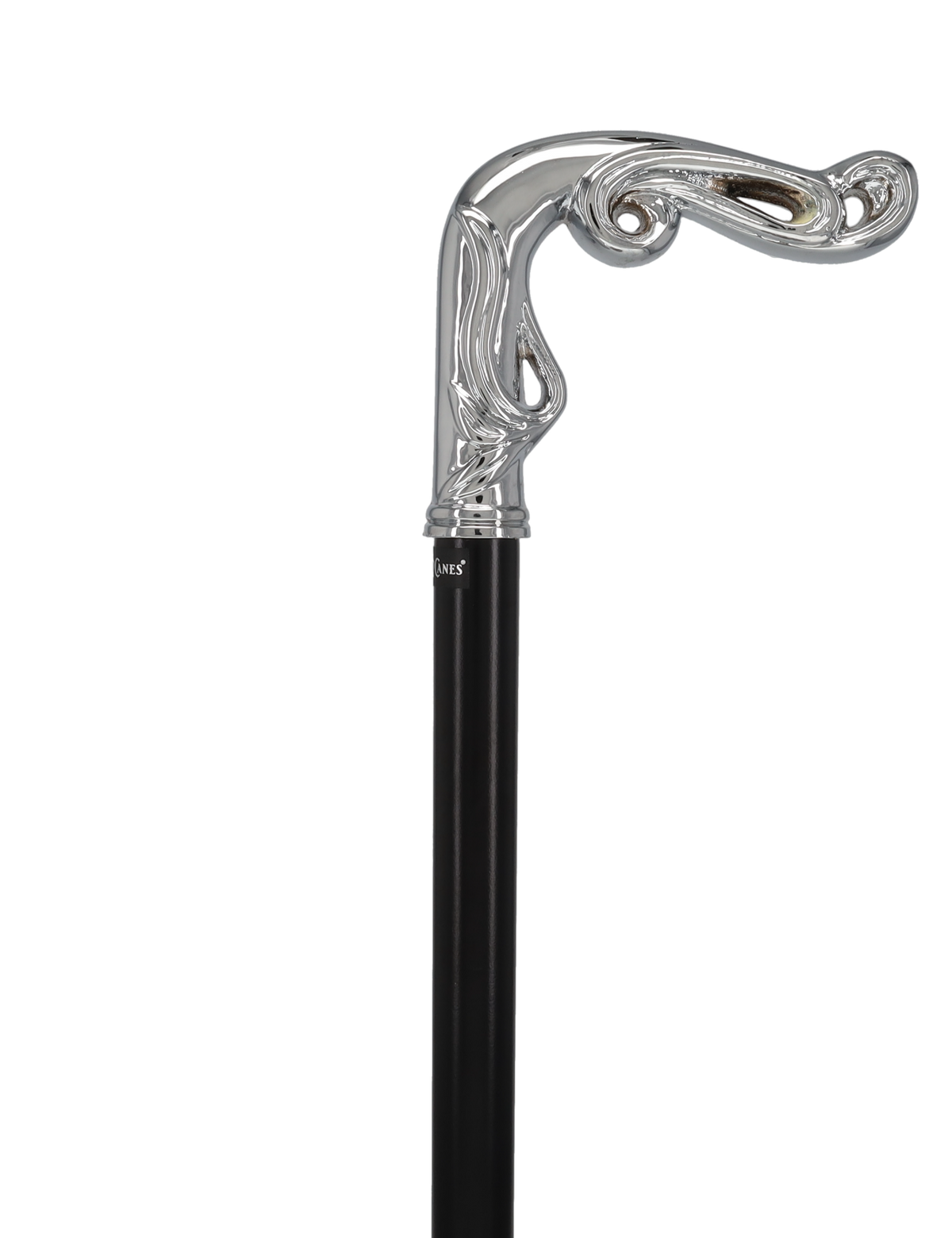 Luxury Silver Vine Design Fritz Cane - Chrome Plated