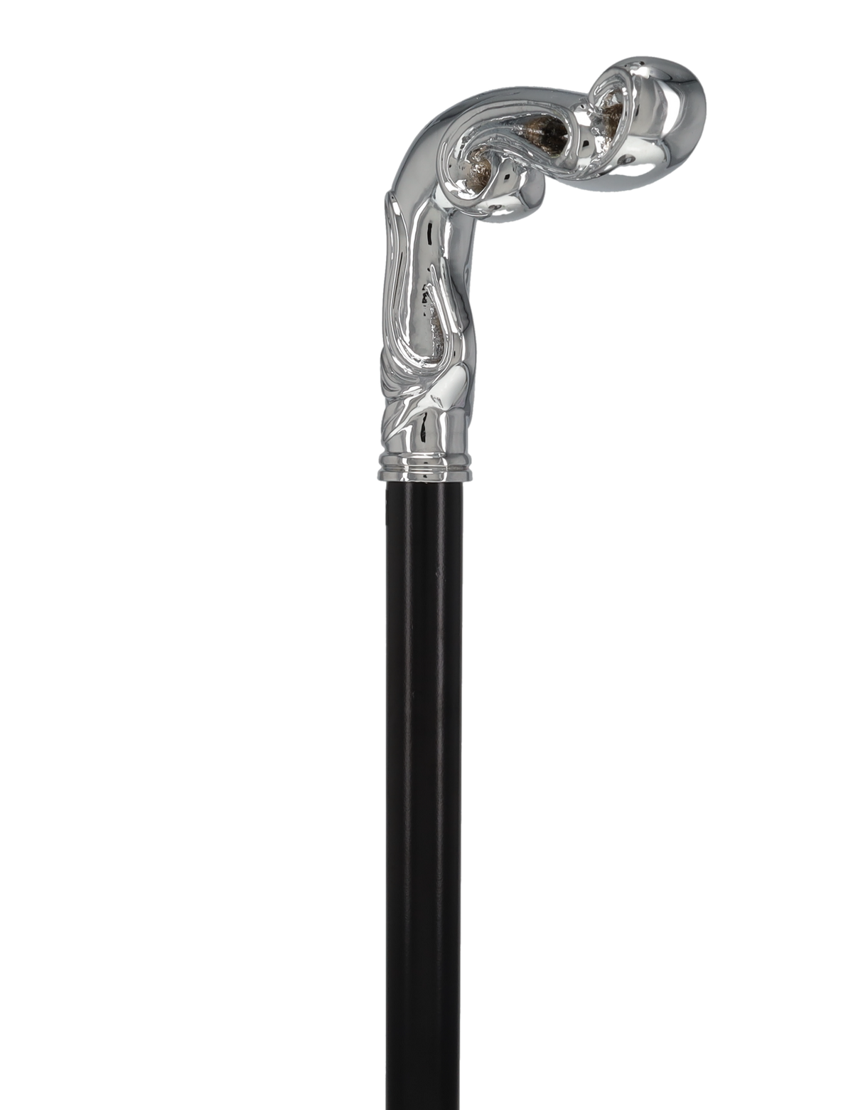 Luxury Silver Vine Design Fritz Cane - Chrome Plated