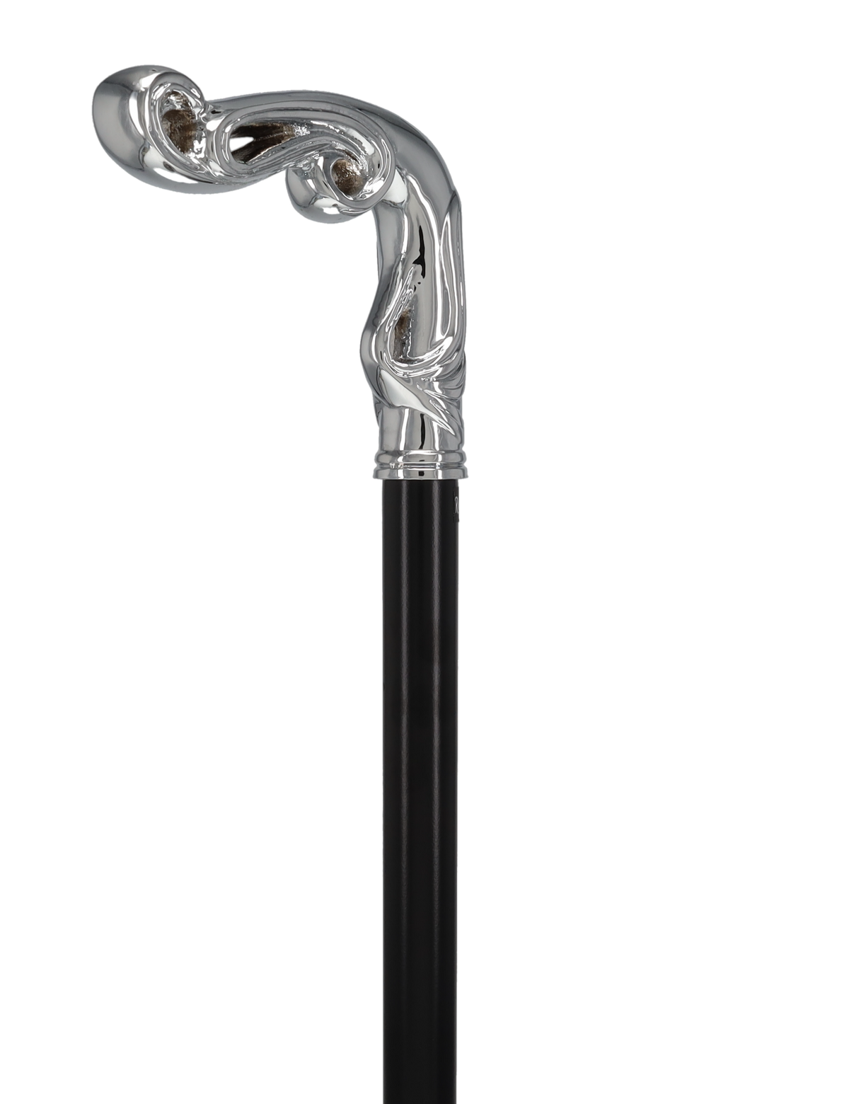 Luxury Silver Vine Design Fritz Cane - Chrome Plated