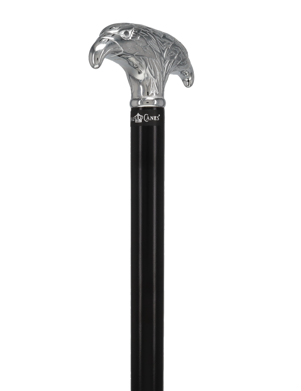 Patriotic Chrome Plated Double Eagle T-Handle Walking Cane