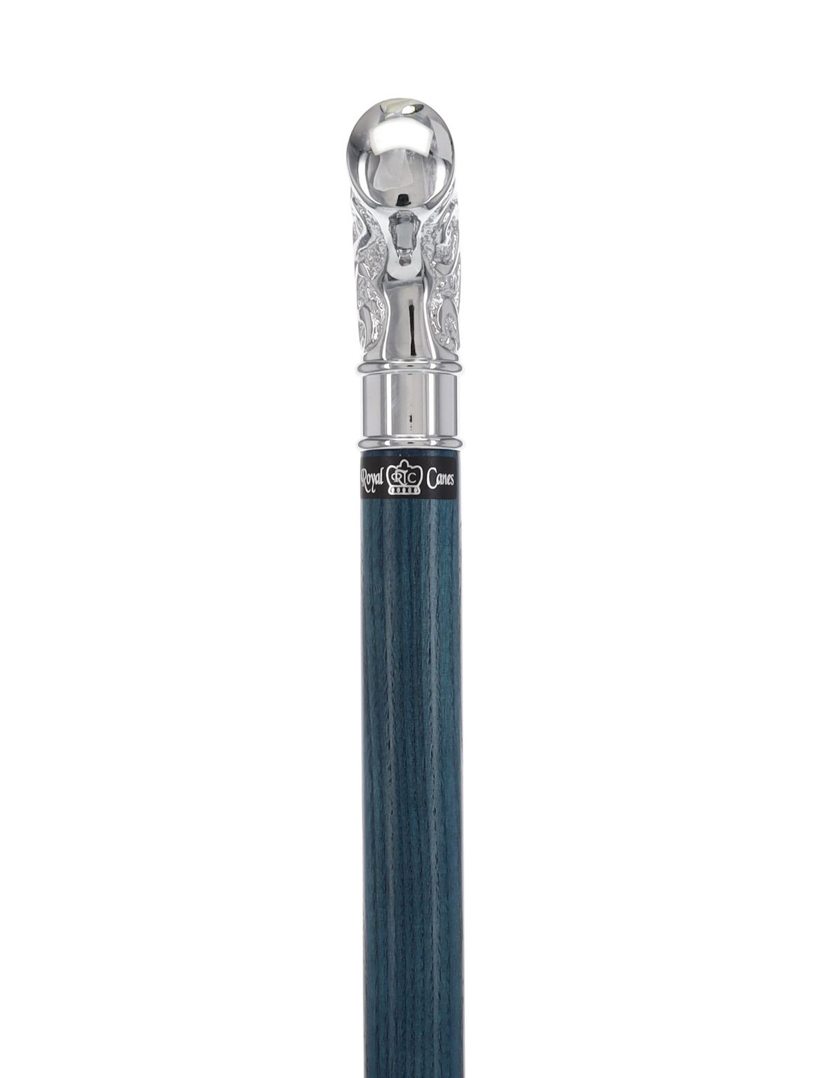 Super Strong Scrollwork Silver-Plated Handle, Blue Denim Shaft